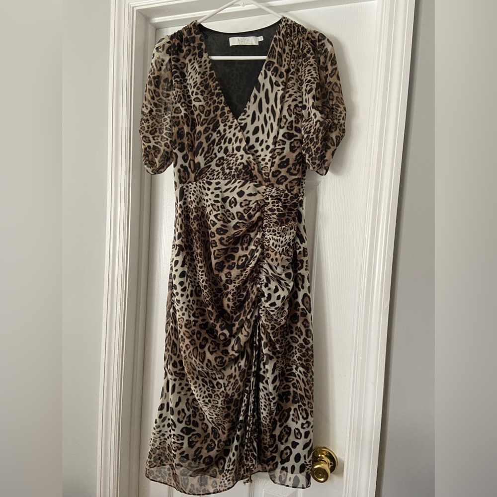 Astr The Label Size Small Leopard Print Dress - image 1